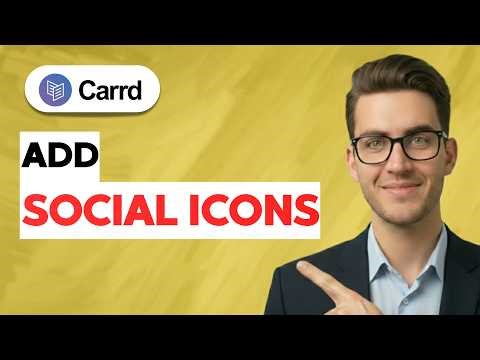 How to Add Social Icons in Carrd [2026 Full Guide]