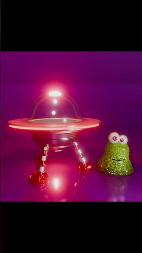 Alien tipo lesma na nave #blender #shorts