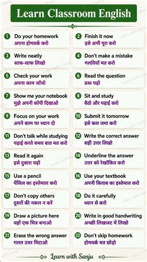 Daily use classroom english sentences | Learn english speaking | Spoken english Practice | speaking