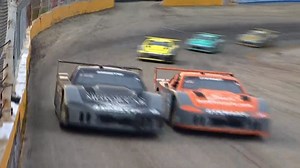 Marco Andretti out duels the local legend Luke Fenhaus on the final lap to pick up his first Camping World SRX Series win. | CBS Sports