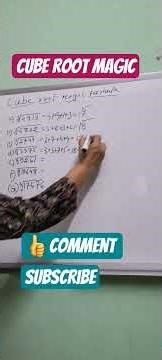 cube root magic formula