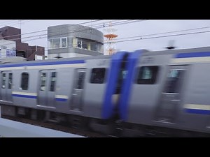 【高速通過】120Km/hで通過するE235系・E217系 過渡期の総武快速線