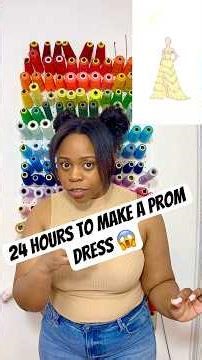 24 Hour Ruffled Prom Dress. Is it Possible??? #sewing #design