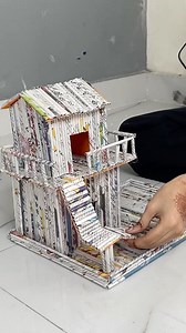 325K views · 4.6K reactions | Amazing newspaper roll house  #house #newspaperroll #diy #reels #reelsvideo | Click For Craft | Facebook