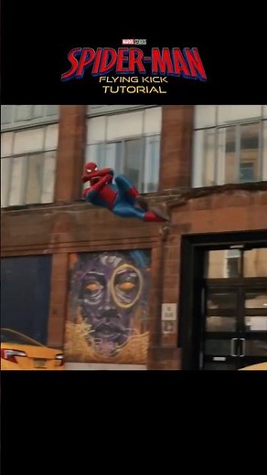 🦵How To Do The Spider-Man Flying kick! #martialarts #karate #Flyingkick #spiderman