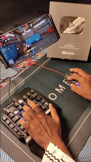 Pc❌ Mini Mobile Setup ✅Free Fire Gaming Keyboard Mouse ⌨️🖱📱 Keyboard Mouse Mobile Free Fire