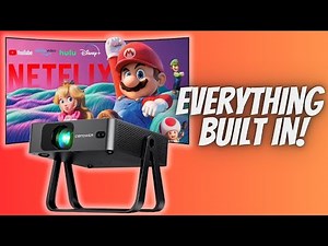 DBPOWER N5 Ultra Slim Projector Review - Built In Netflix & YouTube!