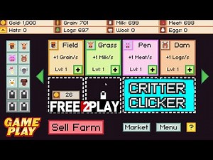 Critter Clicker ★ Gameplay ★ PC Steam [ Free to Play ] Clicker Game 2020 ★ HD 1080p60FPS