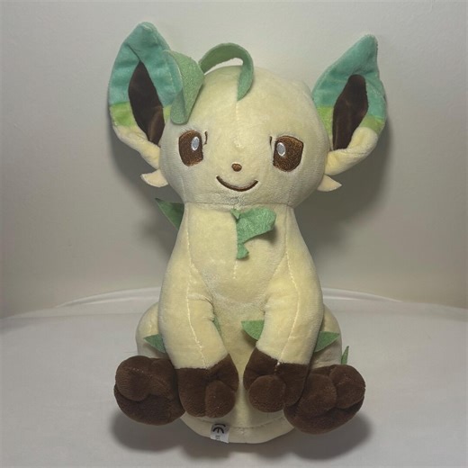 Pokémon Leafeon Plush | Eevee Evolution Stuffed Animal, Anime Plush Decor - Etsy