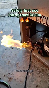 51K views · 313 reactions | Prioritize work safety when working on refrigerators that use R600a refrigerant, there is a high risk of fire, work must be carried out in an open space #service #safety #work #r600a #refrigerant #refrigerator #kulkas #hvac #reel #trending @pengikut #konsumen #repair #technical #maintenance | Bintang Teknik Pgk | Facebook