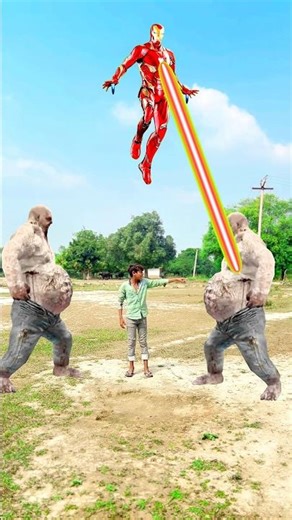 Avengers, iron Man or big monsters key fight #viral #shorts