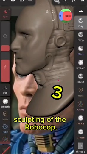Sculpting of the Robocop 3