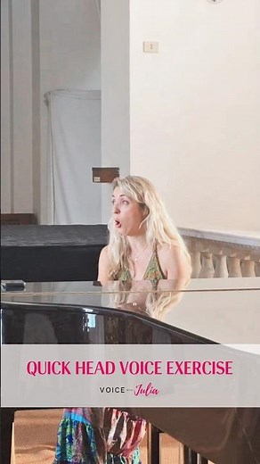 Quick Head Voice Exercise to Improve Vocal Fold Thinning #HeadVoice #VocalTechnique #BelCanto