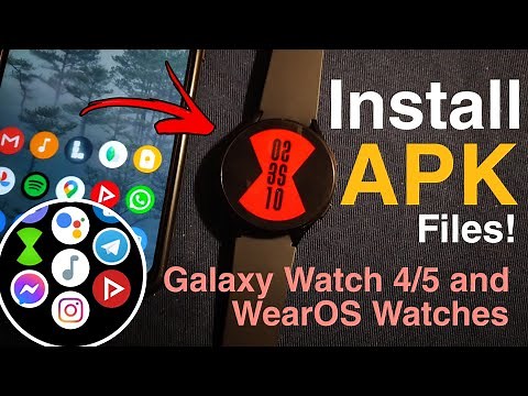 How to Install Any APK App to Galaxy Watch 4/5/WearOS via ADB (without a PC) EASY! 🔥📲