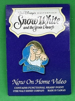 SLEEPY Snow White and the Seven Dwarfs Video Release 1994 Disney Pin | eBay