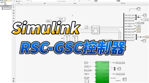 基于转子侧变流器(RSC)和电网侧变流器(GSC)的异步电机控制系统simulink建模与仿真