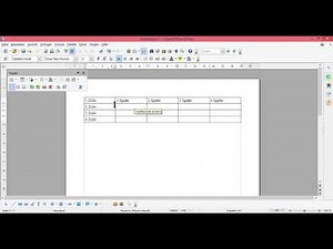 Openoffice Tabelle erstellen einfügen Zeile und Spalten einfügen und löschen mit OpenOffice