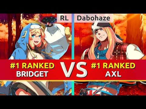 GGST ▰ RL (#1 Ranked Bridget) vs Dabohaze (#1 Ranked Axl). High Level Gameplay
