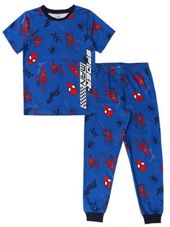 Spiderman Knit Sleep 2 Piece PJ set - Kids, Sizes XS-L - Walmart.ca