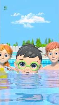 Splash Splash Swimming Song #nurseryrhymes #littletreehouse #shorts