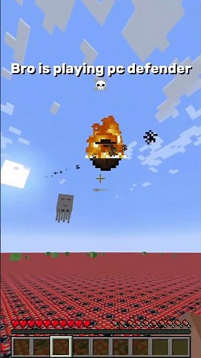 Minecraft Play Pc Defender ☠️#shorts