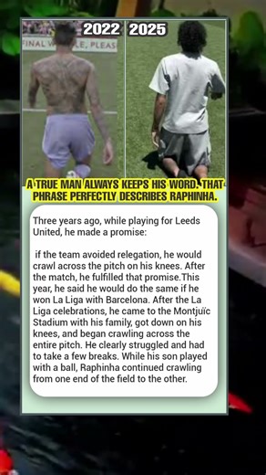 Raphinha Kept His Promise — Crawling Across the Pitch for His Word