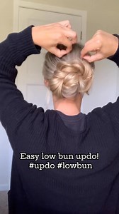 119K views · 1.1K reactions | Easy low bun updo! #updo #lowbun @laineyostrom | WIMBERLY’S BEAUTY BAR | Facebook