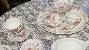 Rare Vintage Johnson Brothers Rose Set of 4 Chintz Dinner Plates With Older Back Stamp - Etsy