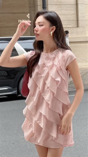 RÊVER on Instagram: "BLOOMING LAYERS DRESS 🦩🦩 #reverclothings"