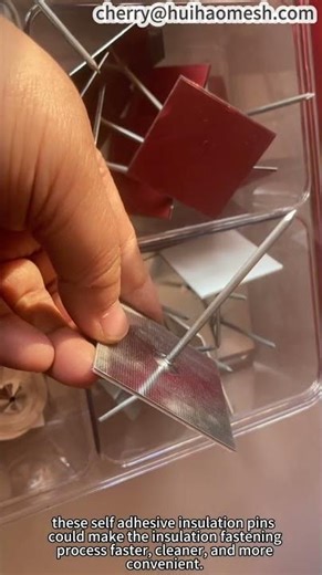 65mm Self-adhesive Insulation Fixing Pin Stainless Steel With Self Locking Flat Washer