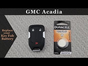 How to DIY Replace Change a 2017-2020 GMC Acadia Key Fob Remote Battery