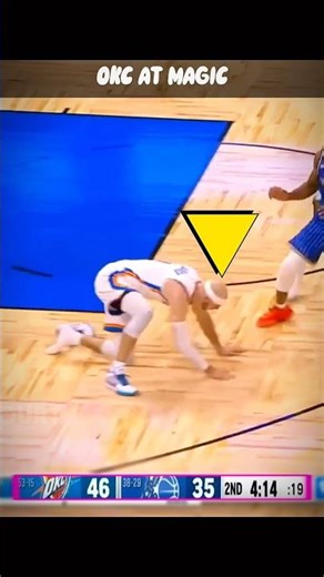 Caruso Lost His Shoe… Then Used It to Block Da Silva 👟😳 OKC at Magic #nba #shorts