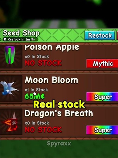 Moon bloom really stocked #growagarden #roblox #growagarden2