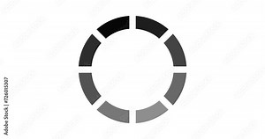 Simple Circle Loading loop animation on the white background. 4K resolution video of loading icon animation. 4K resolution loader.