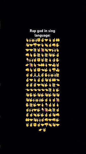 Rap god in sign language