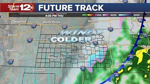 High Wind Watch Midnight thru 6 p.m. Thursday for most of KS, peak gusts of 50 to 60 mph likely. Colder with light rain/snow possible Thu. too | KWCH 12 News