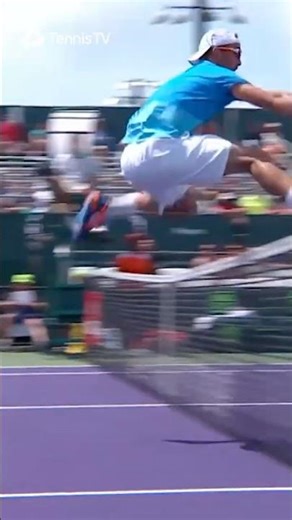 He Jumped Over The Net 🤯