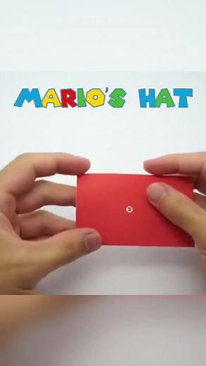Easy Origami Mario's Hat Tutorial for Kids and Beginners