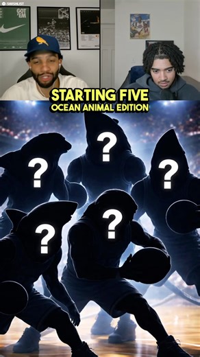 We’re building the most unstoppable NBA starting five using only ocean animals — and this lineup might actually be unfair. At point guard, we lock in the dolphin for elite IQ and control of the offense. The octopus slides in as a crafty, off-ball shooting guard who’s always moving and impossible to track. On the wing, the great white shark brings size, dominance, and two-way pressure. At power forward, the orca whale is an absolute tank with a killer instinct. And at center? The giant squid — a 
