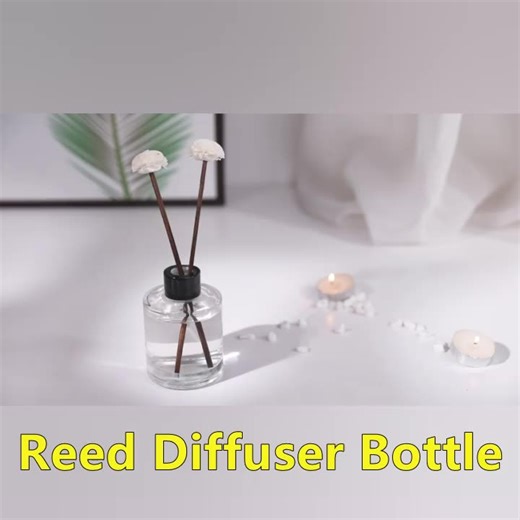 High Quality Black Empty Reed Glass Diffuser Refill Bottle 150ml Screen Printing Wholesale Home Air Fresh Fragrance Screw Cap