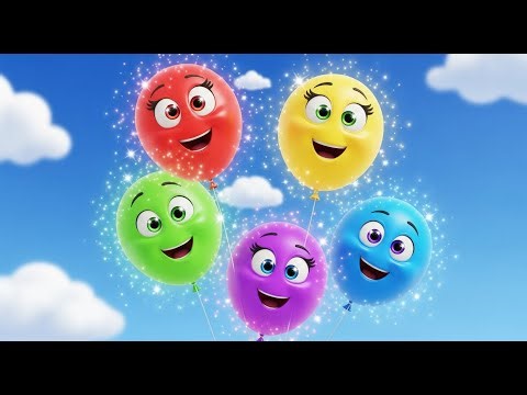 Bright Balloons in Every Color 🎈🟡💜 | Preschool Color Learning Video | Fun Balloon Colors for Kids