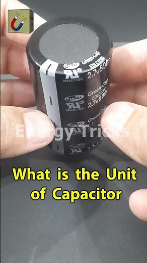 What is the Unit of a Capacitor? | Farad Explained 🔋⚡ #shorts