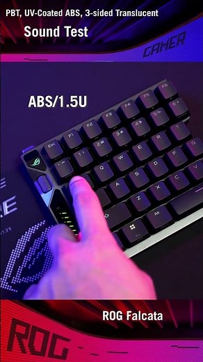 ROG keycaps - ABS, PBT, 3-sided translucent