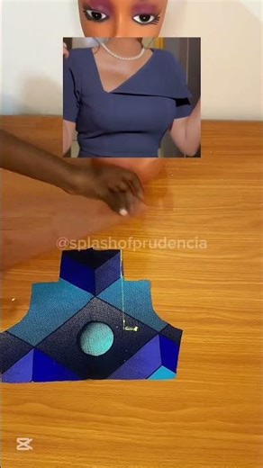 How to cut asymmetric neckline