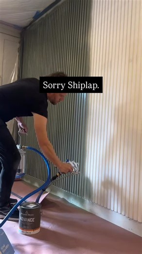 We can retire the horizontal shiplap… unless of course you live in an actual farmhouse. It’s time for vertical accents. Like our favorite from @andorwillow . DM us for a discount code! #accentwall #paneling #interiordesign | Home Theory