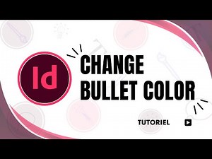 How to change bullet color in InDesign