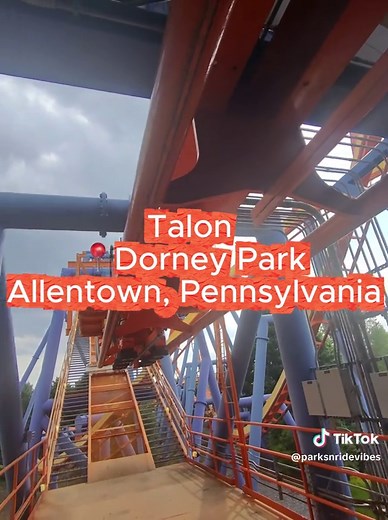 Talon Dorney Park POV: Talon roller coaster ride guide