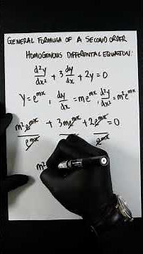 General Solution of a Second Order Homogeneous Differential Equation