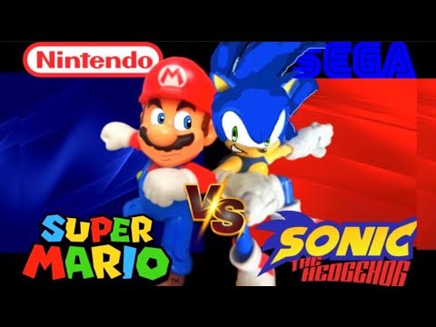 Stop Motion Matchups (PART 1): Sonic The Hedgehog vs Mario The Plumber [SUPER SMASH BRO’S BATTLE]