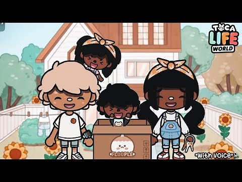 FAMILY MOVING DAY!🏡🤍|toca boca roleplay|*with voice*🔊